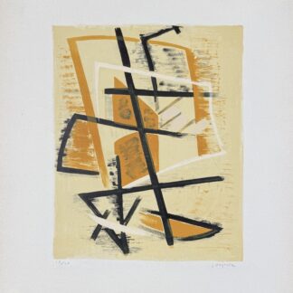 Jean Deyrolle : Abstract Composition #5, 1950 - Hand-signed