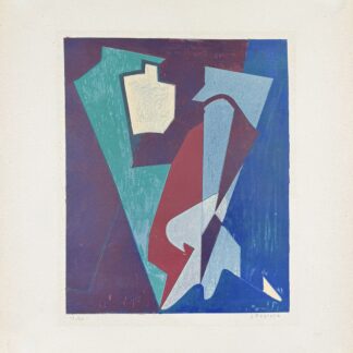 Jean Deyrolle : Abstract Composition #4, 1950 - Hand-signed