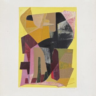 Jean Deyrolle : Abstract Composition #3, 1950 - Hand-signed