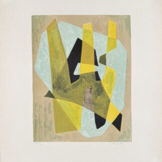 Jean Deyrolle : Abstract Composition #1, 1950 - Hand-signed