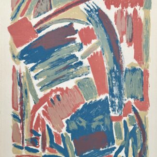 Francois Willi Wendt : Abstract Composition, 1953 - Hand-signed