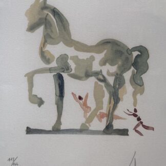 Salvador Dali - C'est la que l'amour se plut a livrer bataille, c. 1979 (Hand signed)