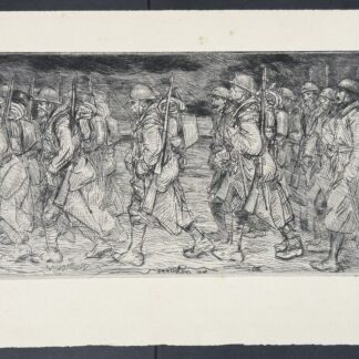 Théophile Alexandre Steinlen - En marche, c.1916 (Hand signed)