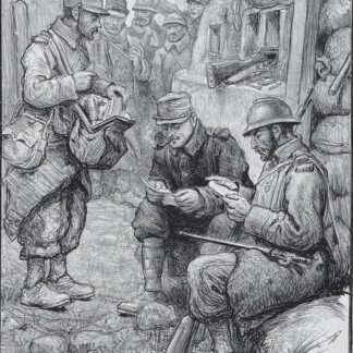 Pierre Georges Jeanniot – Le Vaguemestre, vers 1915 (signé à la main)<br><br>