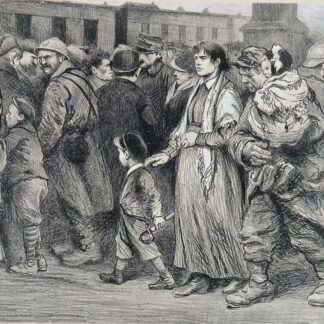 Julien Le Blant – Le retour au front, vers 1915 (signé à la main)<br><br>