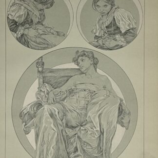 Alphonse Mucha : Figures décoratives, 1902 pl. 12