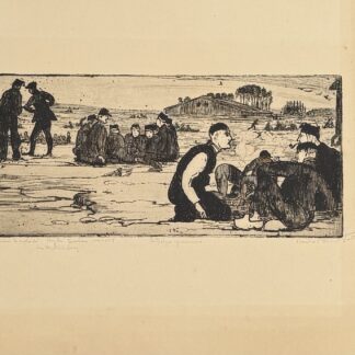 Claudius Denis : Les Belges Prisonniers, 1915 (Hand Signed)