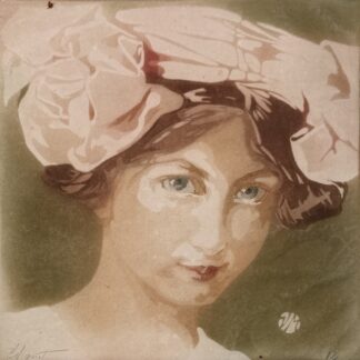 Victor Mignot - Tête de fillette, c. 1910 - Signé à la main !