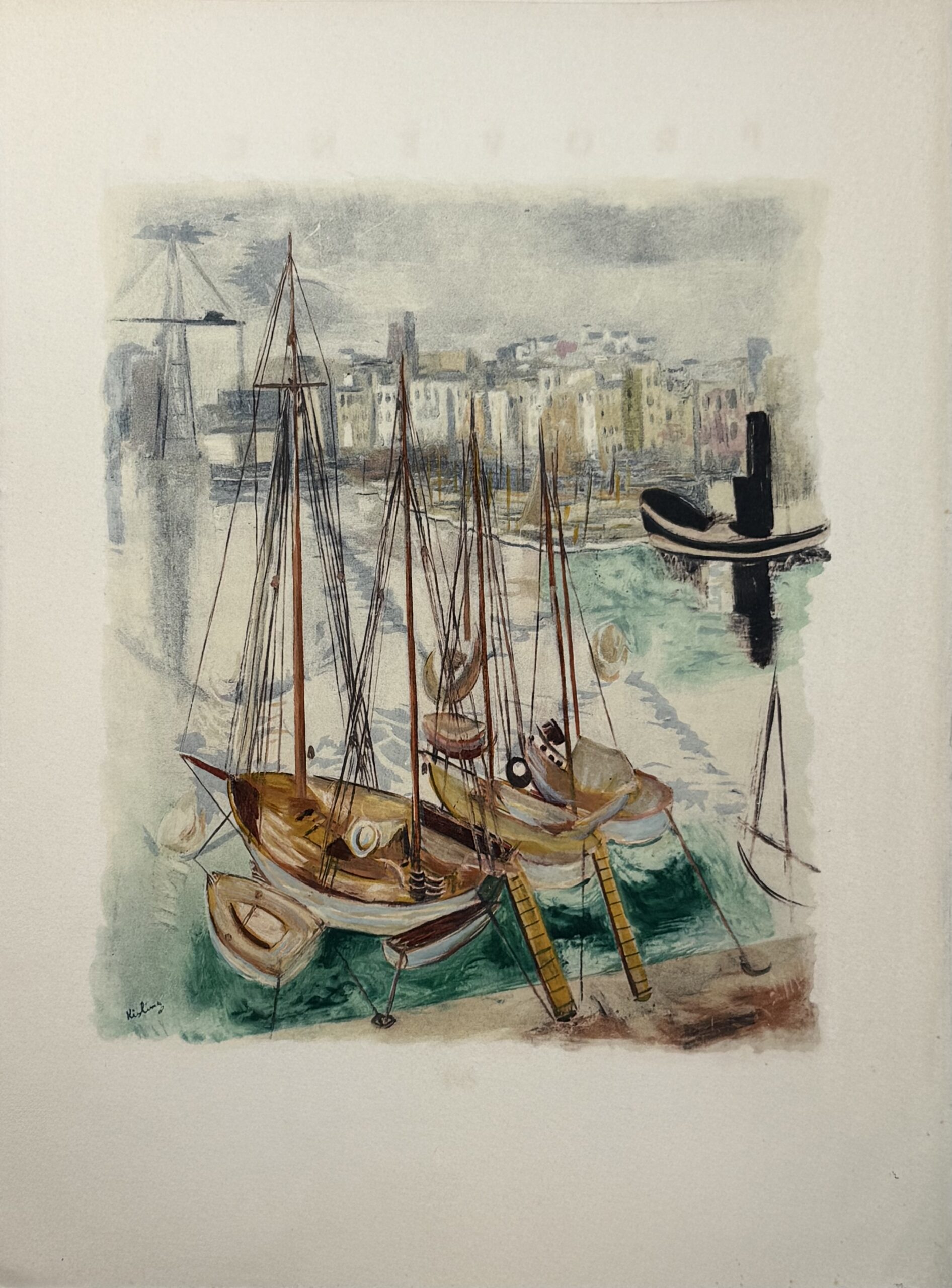 Moïse Kisling, Le Port de Marseille, c. 1954