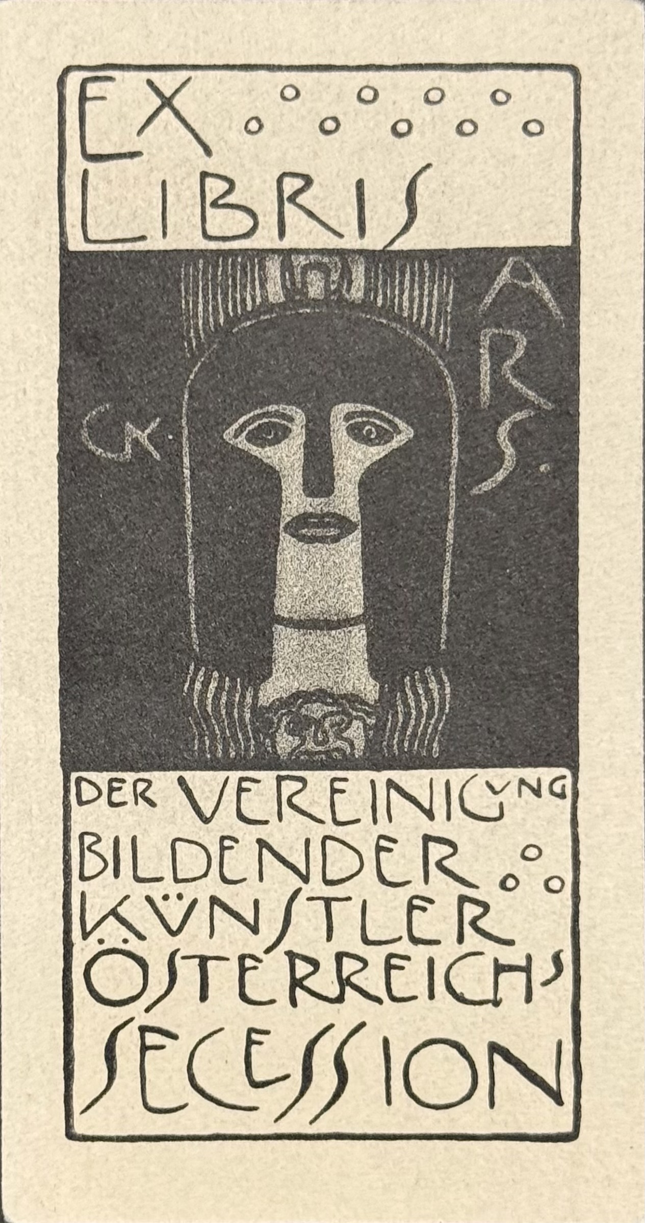 Gustav Klimt : Ex Libris der Vereinigung Bildender Künstler Österreichs, c. 1898–1900