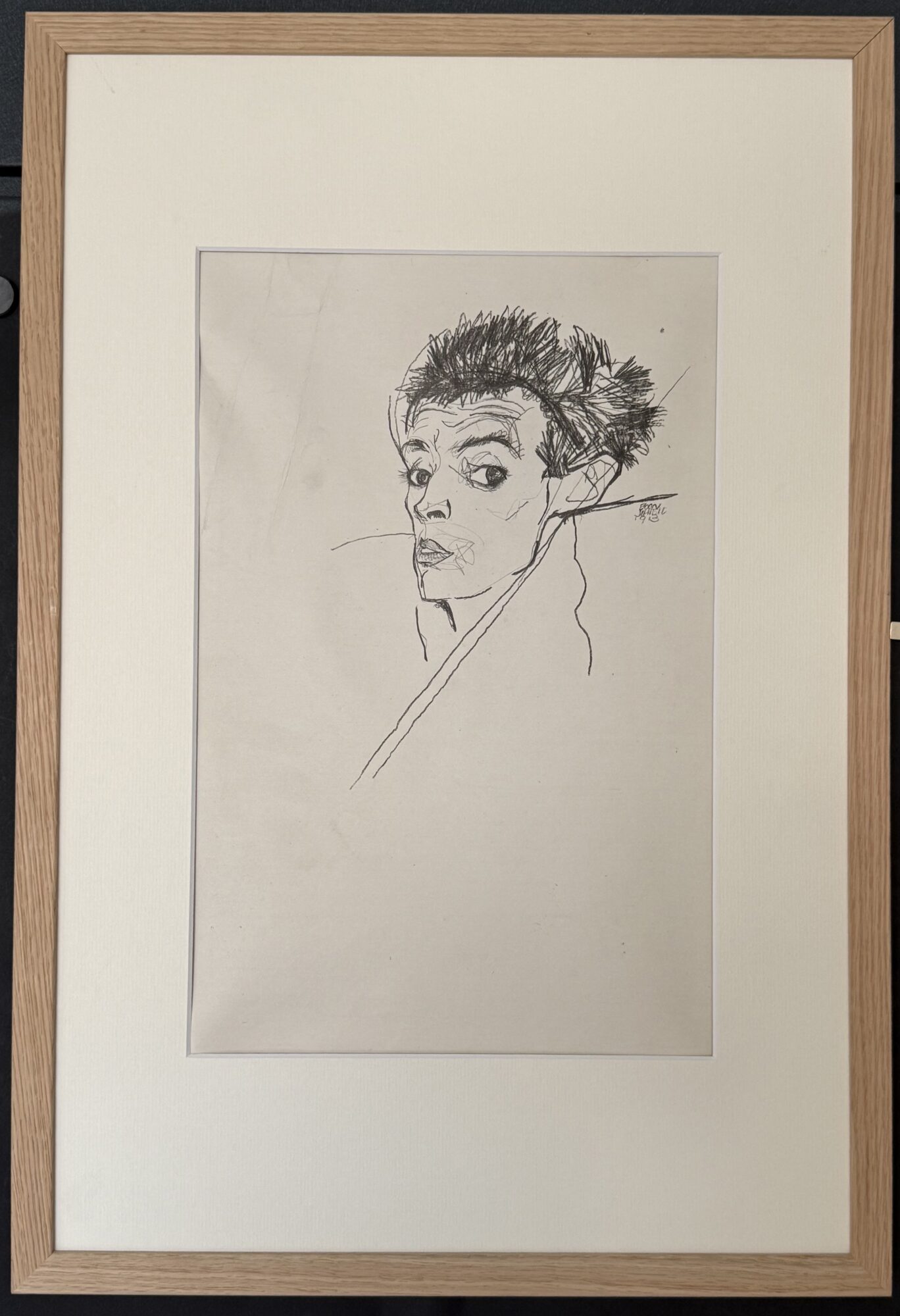 (d'après) Egon Schiele, Selbstporträt — Autoportrait, 1920 – Image 4