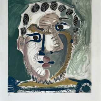 Pablo Picasso – Tête d'homme barbu, 1967