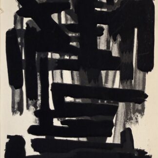 Soulages (After) - Gouaches et gravures (C), 1957 - Framed!