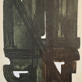 Soulages (After) - Gouaches et gravures (I), 1957 - Framed!