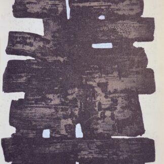 Pierre Soulages (After) - Gouaches et gravures (A), 1957 - Framed