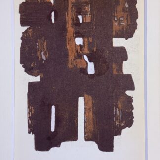 Soulages (After) - Gouaches et gravures (J), 1957 - Framed!