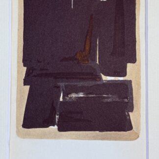 Pierre Soulages (After) - Gouaches et gravures (H), 1957 - Framed
