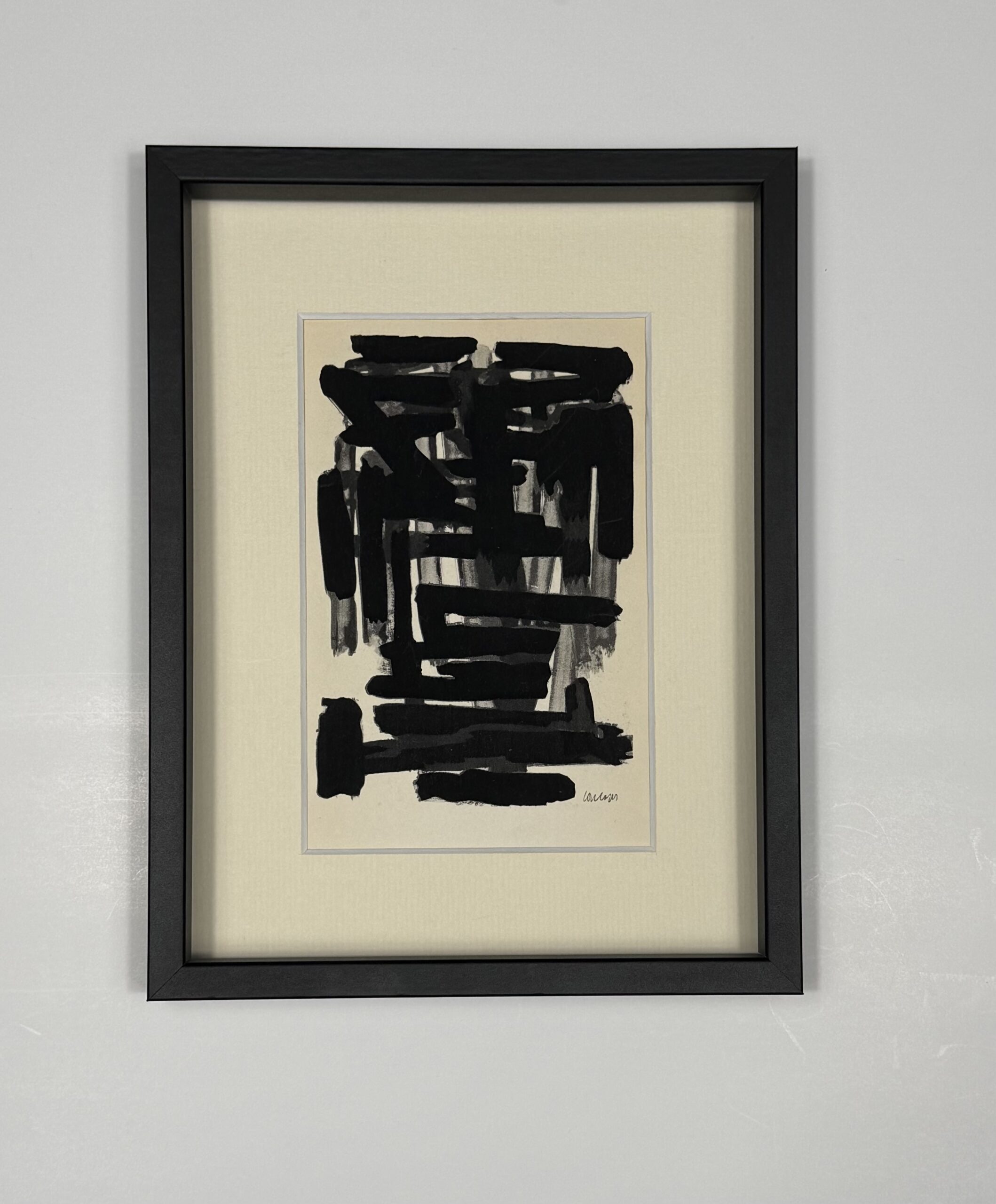 Soulages (Après) - Gouaches et gravures (C), 1957 - Encadré ! – Image 2