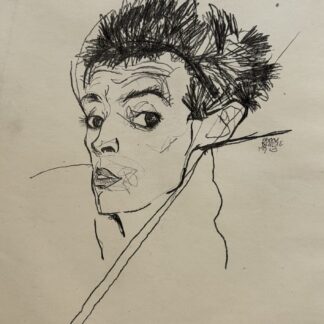 (d'après) Egon Schiele, Selbstporträt — Autoportrait, 1920