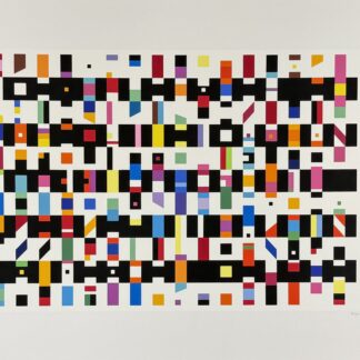 Yaacov Agam b. 1928 Hommage à G.B. Plate from the album, Éditions Denise René, 1973