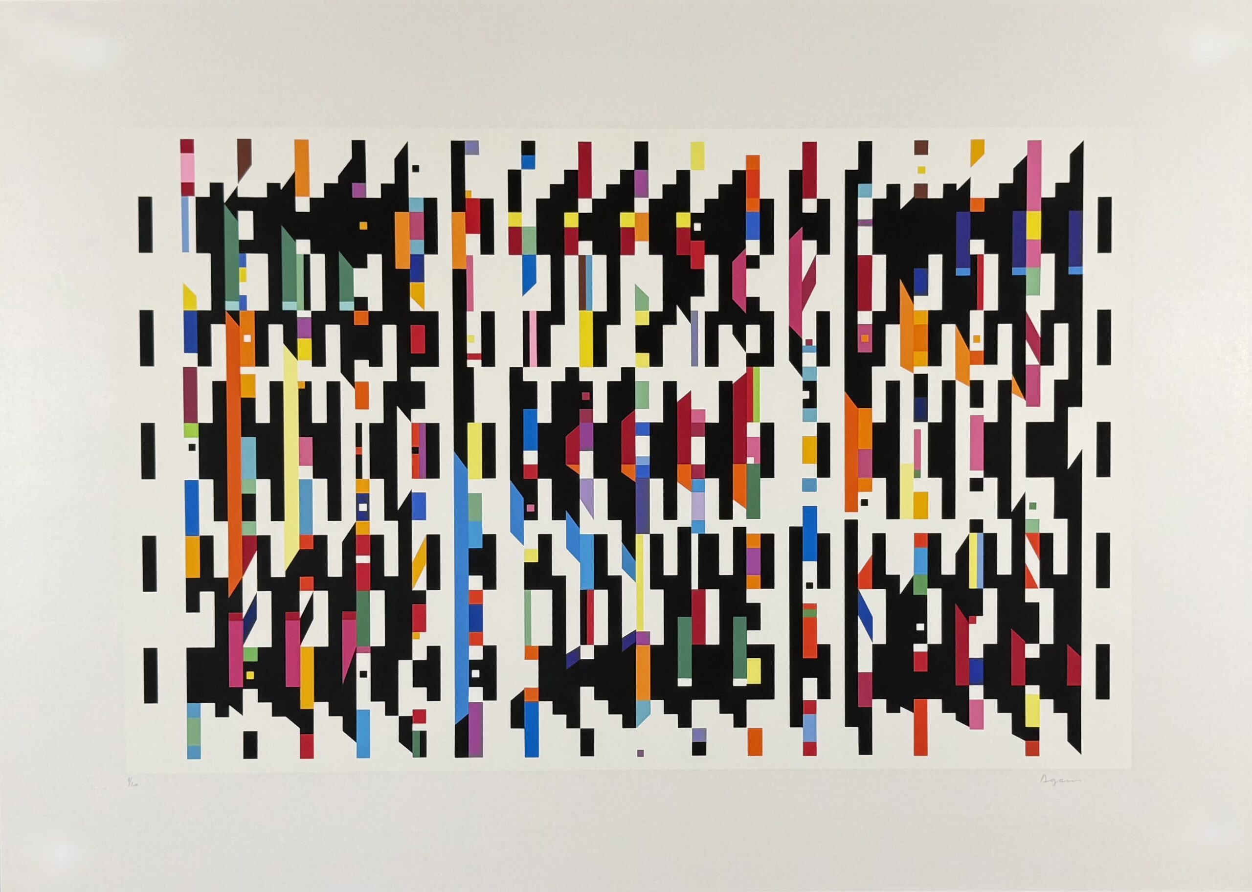 Yaacov Agam : Hommage à G.B. Plate 3, 1973 - Hand Signed