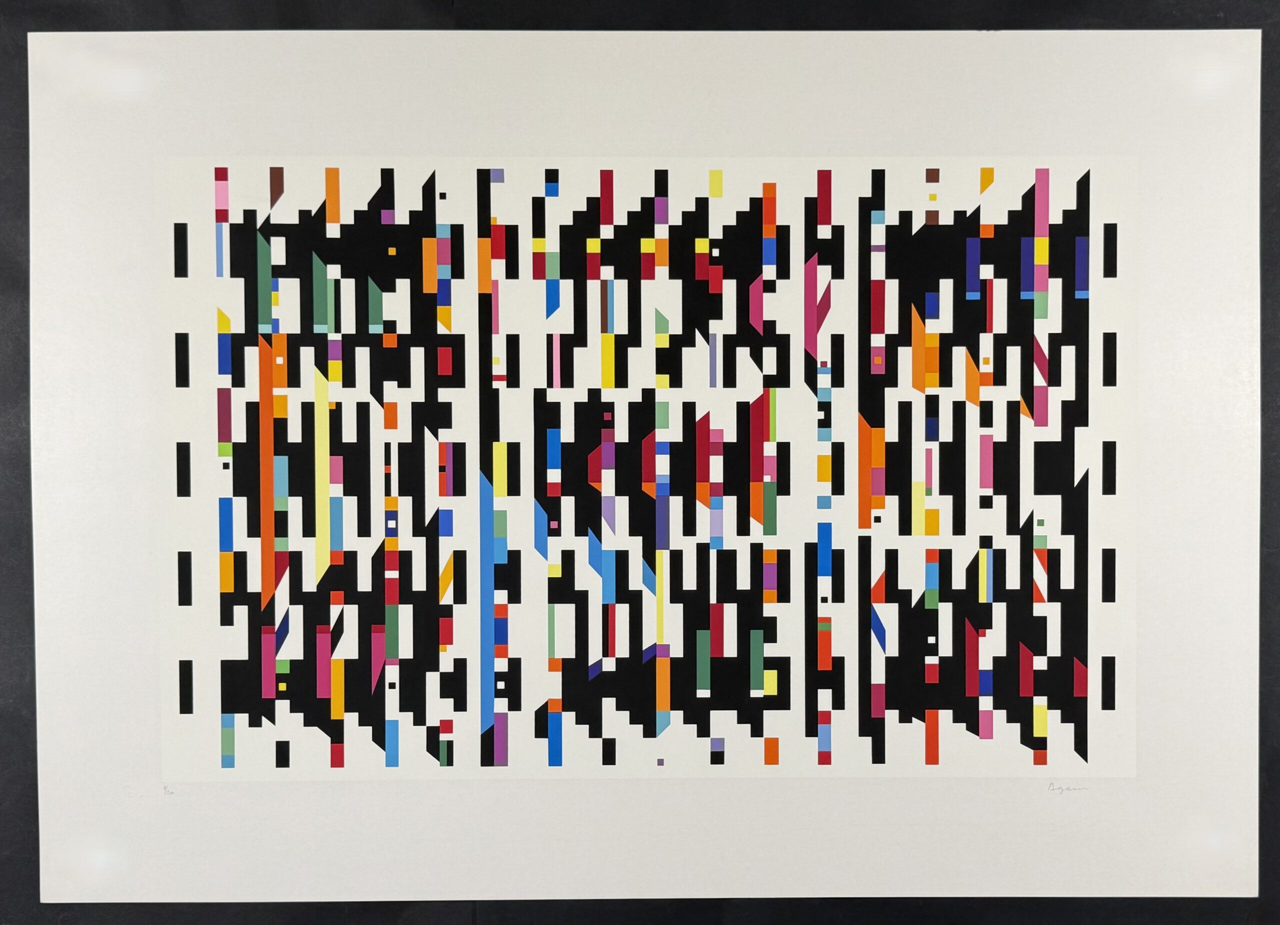 Yaacov Agam : Hommage à G.B. Plate 3, 1973 - Hand Signed - Image 2
