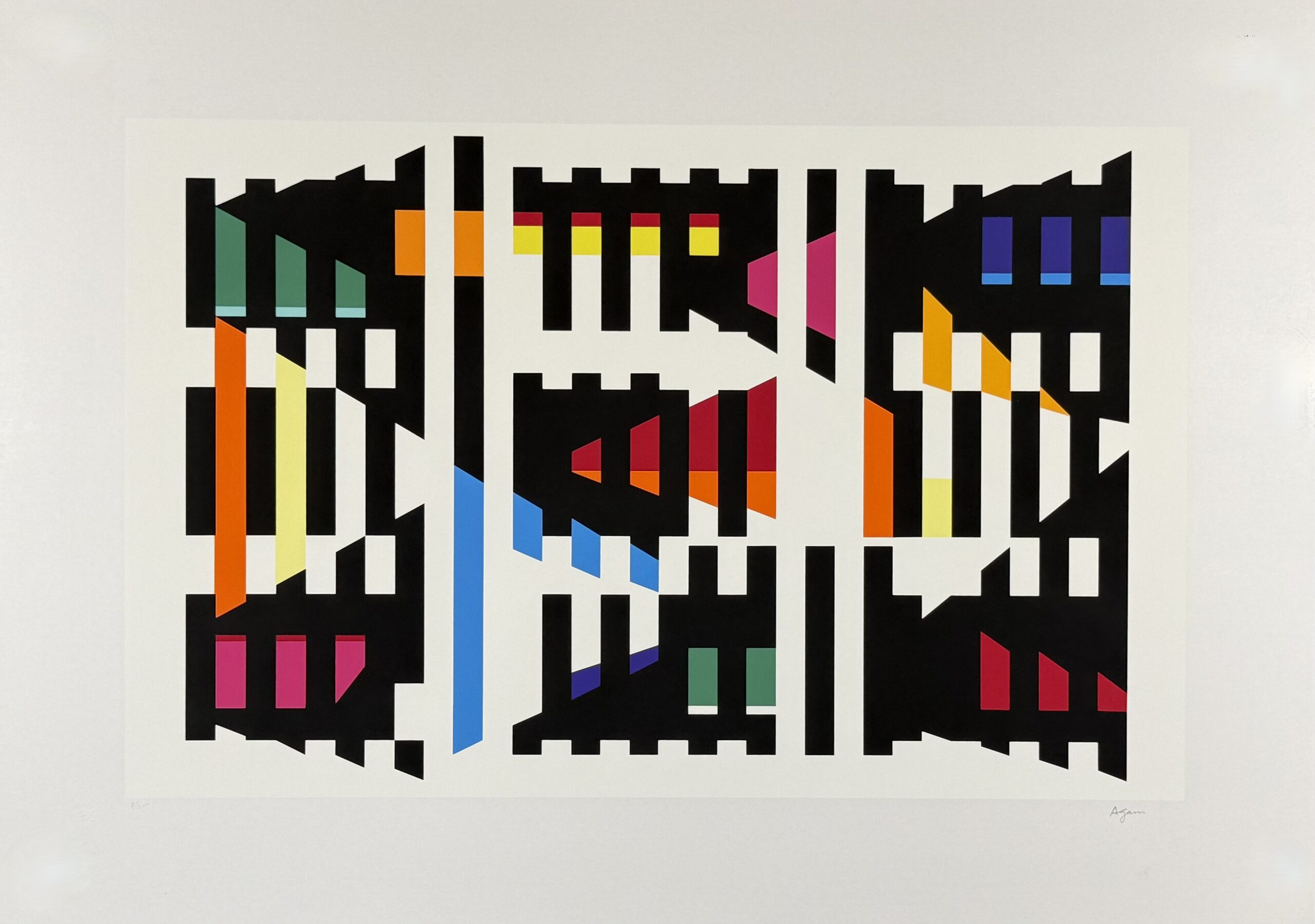 Yaacov Agam : Hommage à G.B. Plate 2, 1973 - Hand Signed