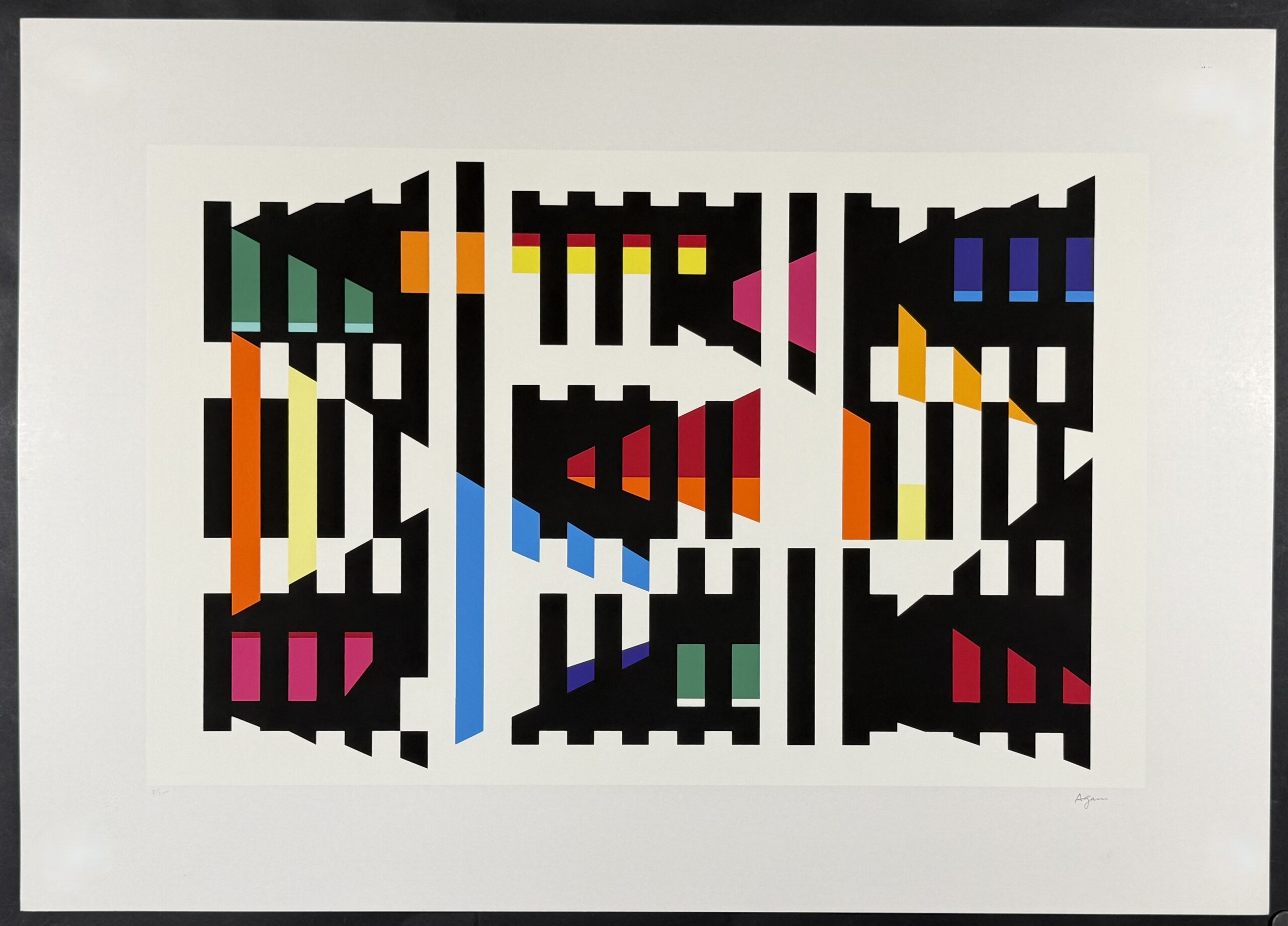 Yaacov Agam : Hommage à G.B. Plate 2, 1973 - Hand Signed - Image 2