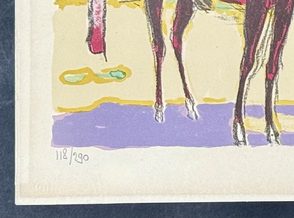 Kees van Dongen : La rencontre du bois (a meeting in the Bois de Boulogne), circa 1950 - Image 4