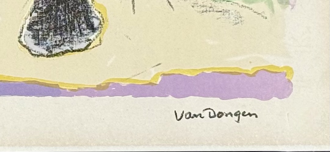 Kees van Dongen : La rencontre du bois (a meeting in the Bois de Boulogne), circa 1950 - Image 5