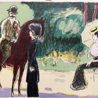 Kees van Dongen 1877–1968 La rencontre du bois (a meeting in the Bois de Boulogne), circa 1950
