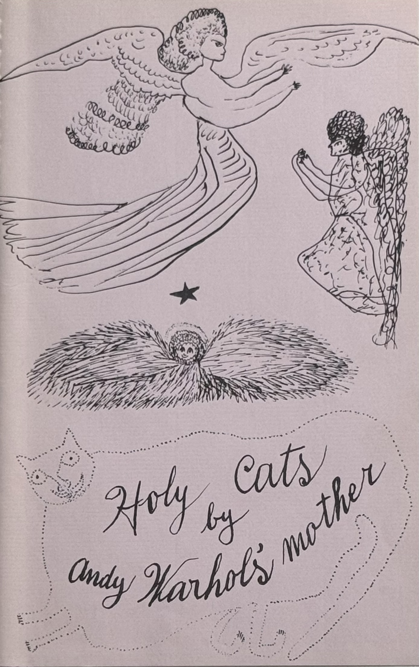 Andy Warhol : Holy Cats : Some don't, c. 1957