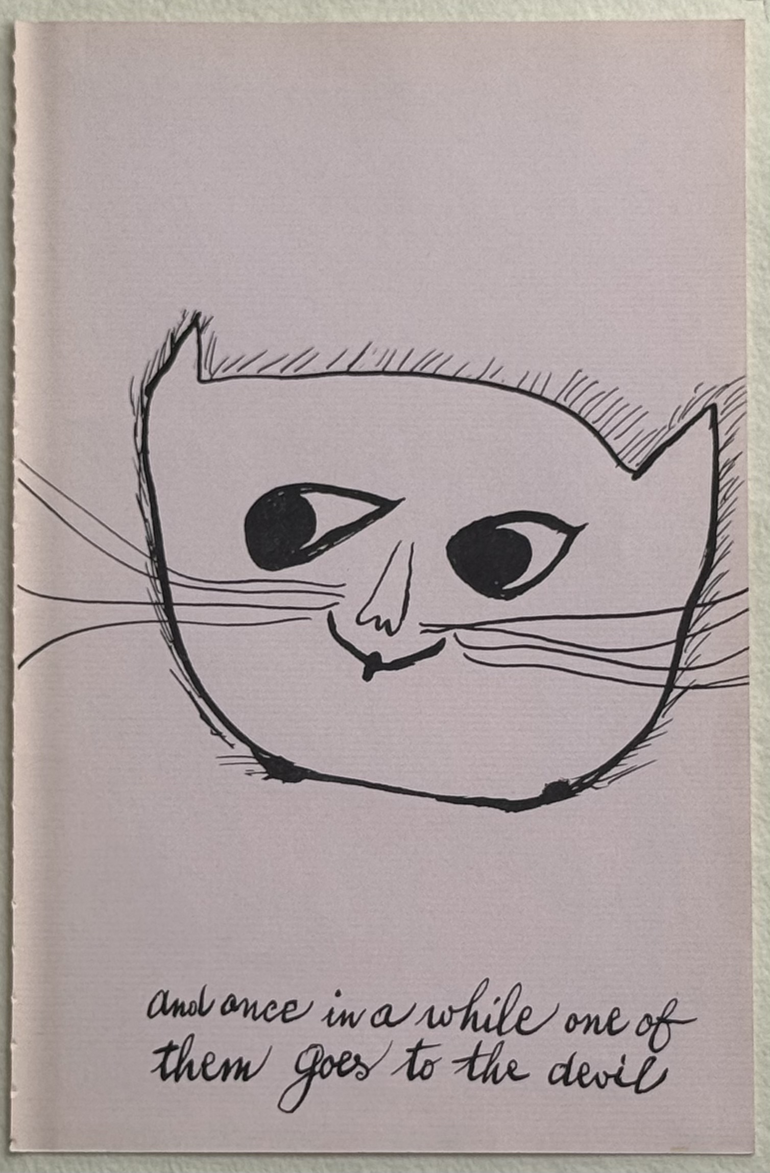 Andy Warhol : Holy Cats : And once in a while, c. 1957 - Image 2