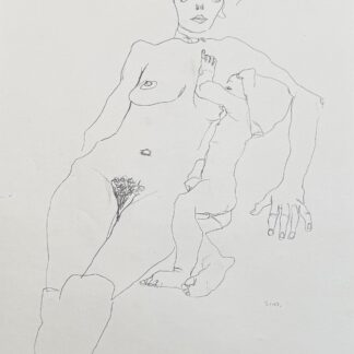 Egon Schiele (after), Mutter und Kind — Mother and Child, 1910