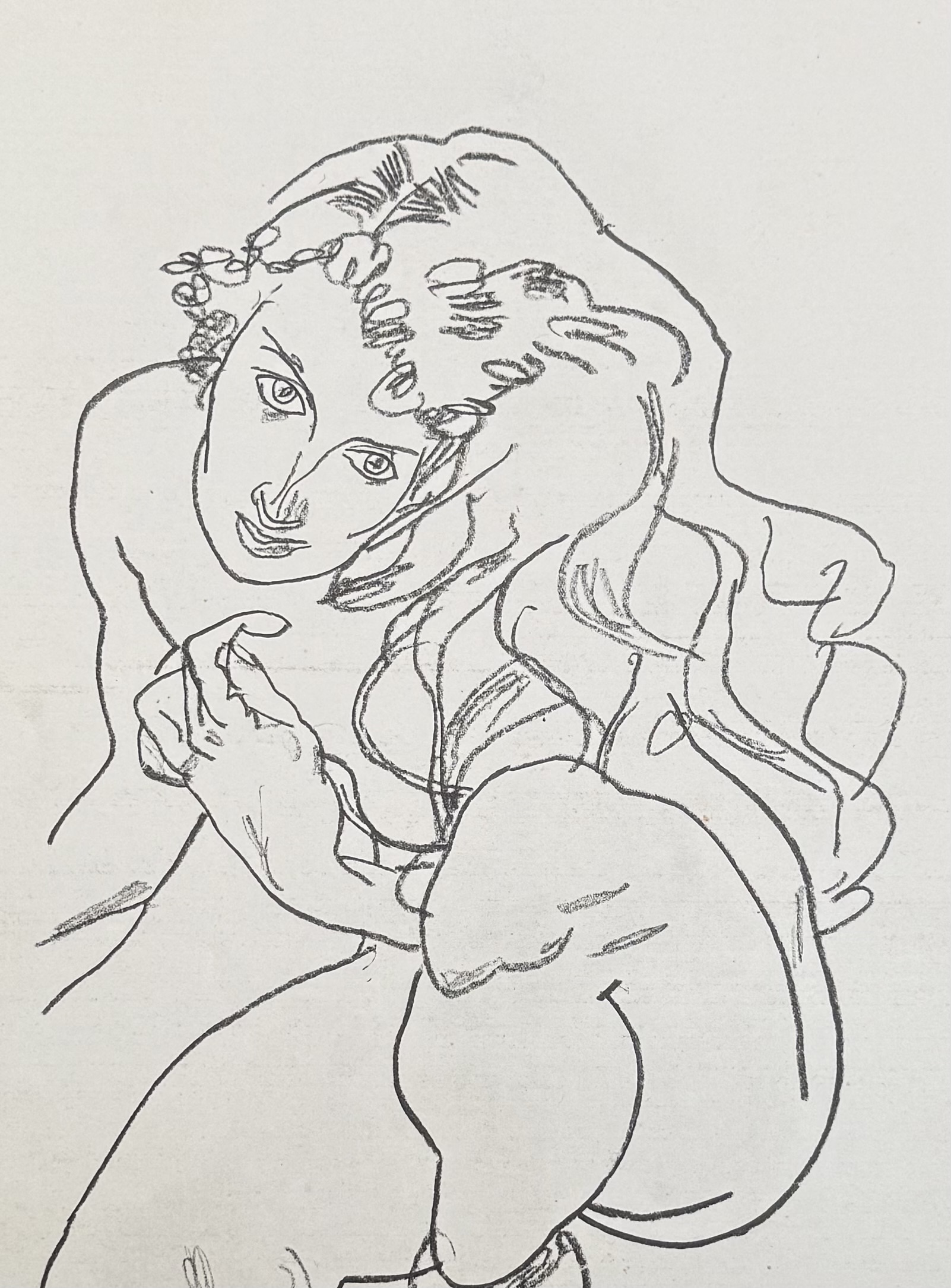Egon Schiele (after), Kniender weiblicher Akt — Kneeling Female Nude, 1917 - Image 3