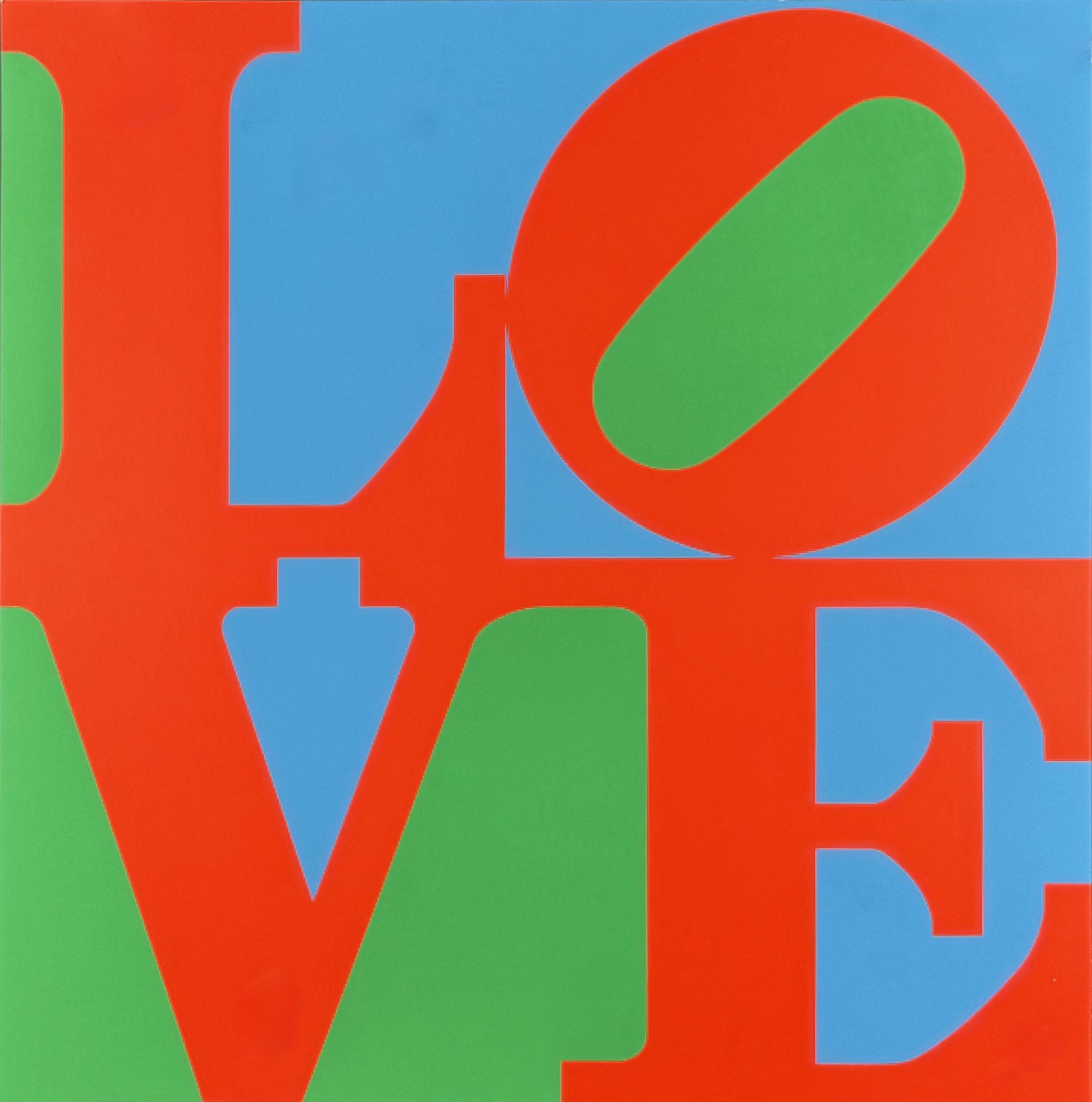 INDIANA (1928–2018) LOVE — one panel from "Love Wall" (Love Frieze), 1967