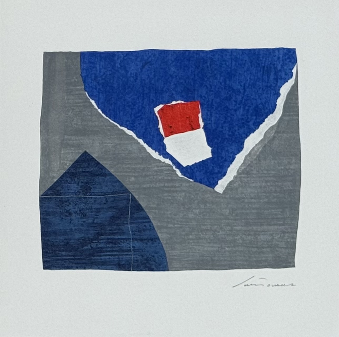 Giuseppe Santomaso : Neujahrskarte der Erker-Galerie — New Year’s card of the Erker-Galerie, 1975 Hand-signed