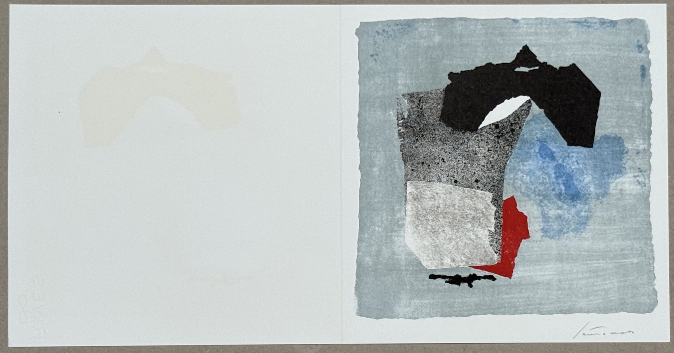 Giuseppe Santomaso : Neujahrskarte der Erker-Galerie — New Year’s card of the Erker-Galerie, 1974 Hand-signed - Image 3
