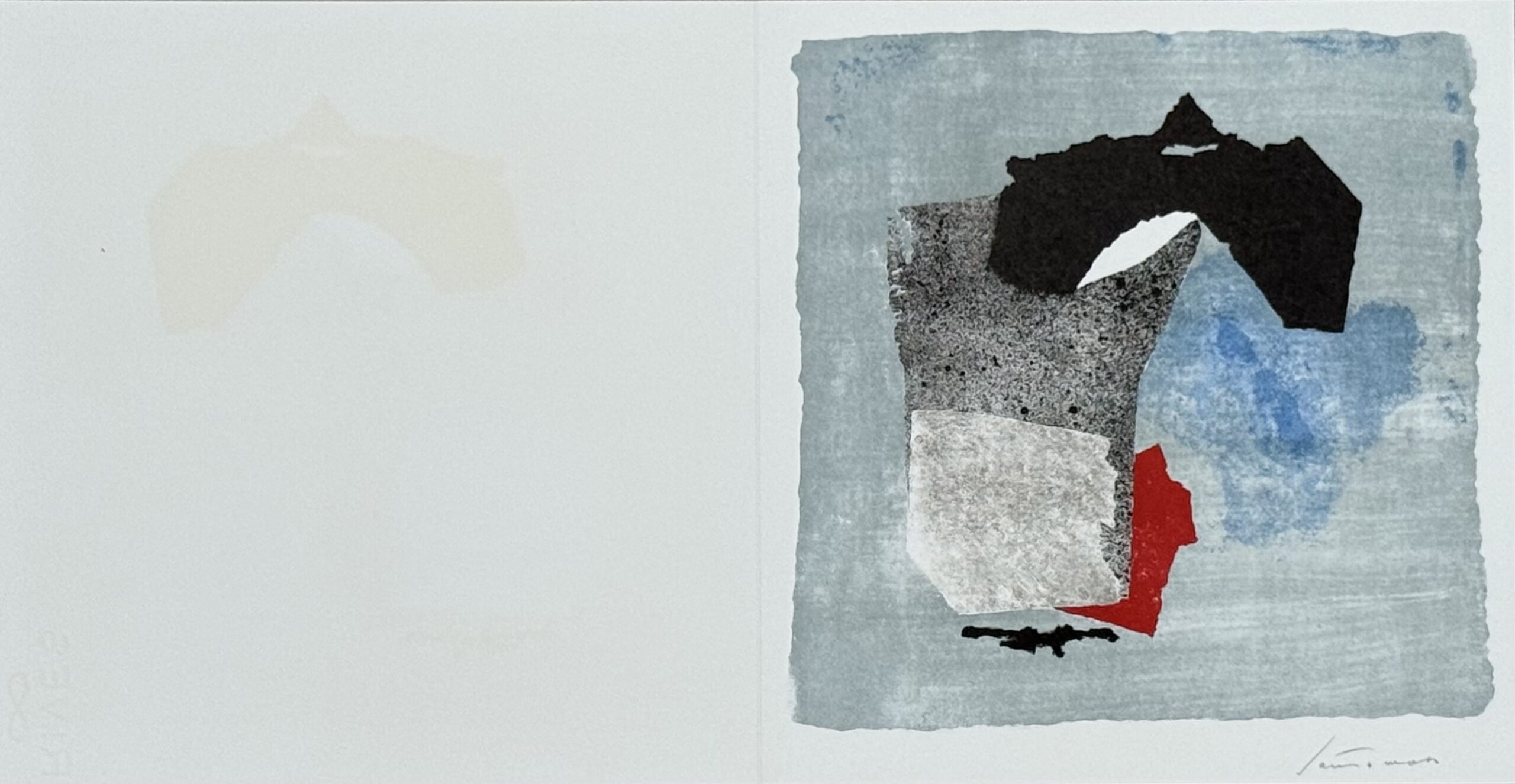 Giuseppe Santomaso : Neujahrskarte der Erker-Galerie — New Year’s card of the Erker-Galerie, 1974 Hand-signed - Image 2