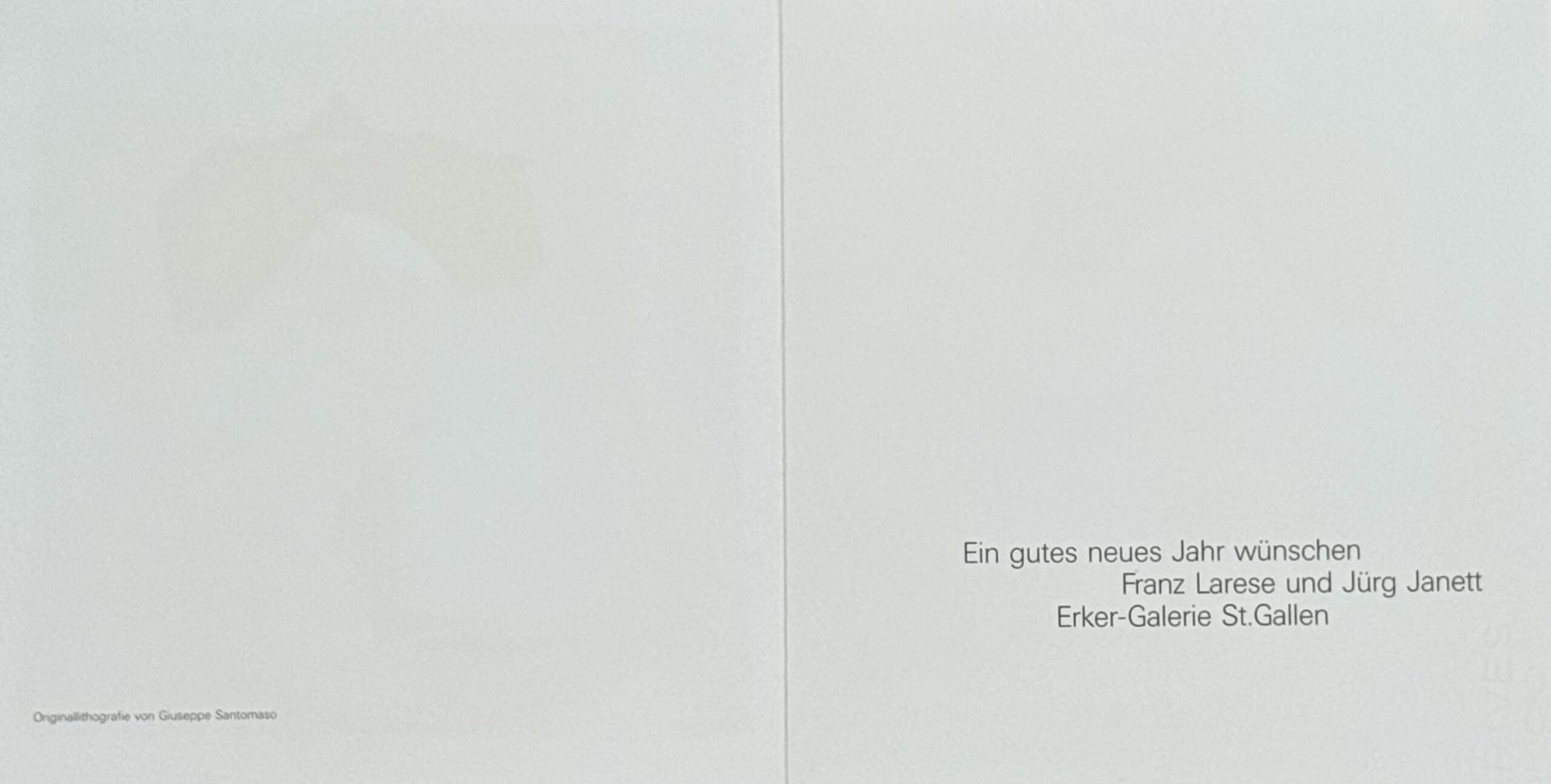 Giuseppe Santomaso : Neujahrskarte der Erker-Galerie — New Year’s card of the Erker-Galerie, 1974 Hand-signed - Image 4