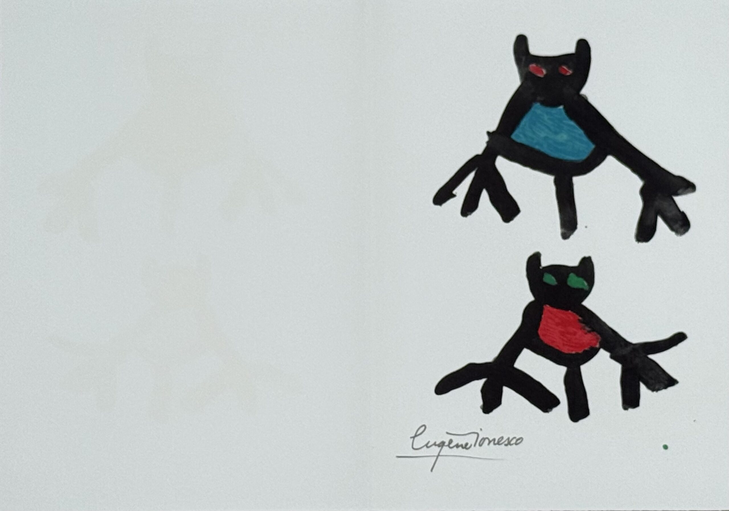 Eugène Ionesco : Neujahrskarte der Galerie im Erker, 1987 - Image 4