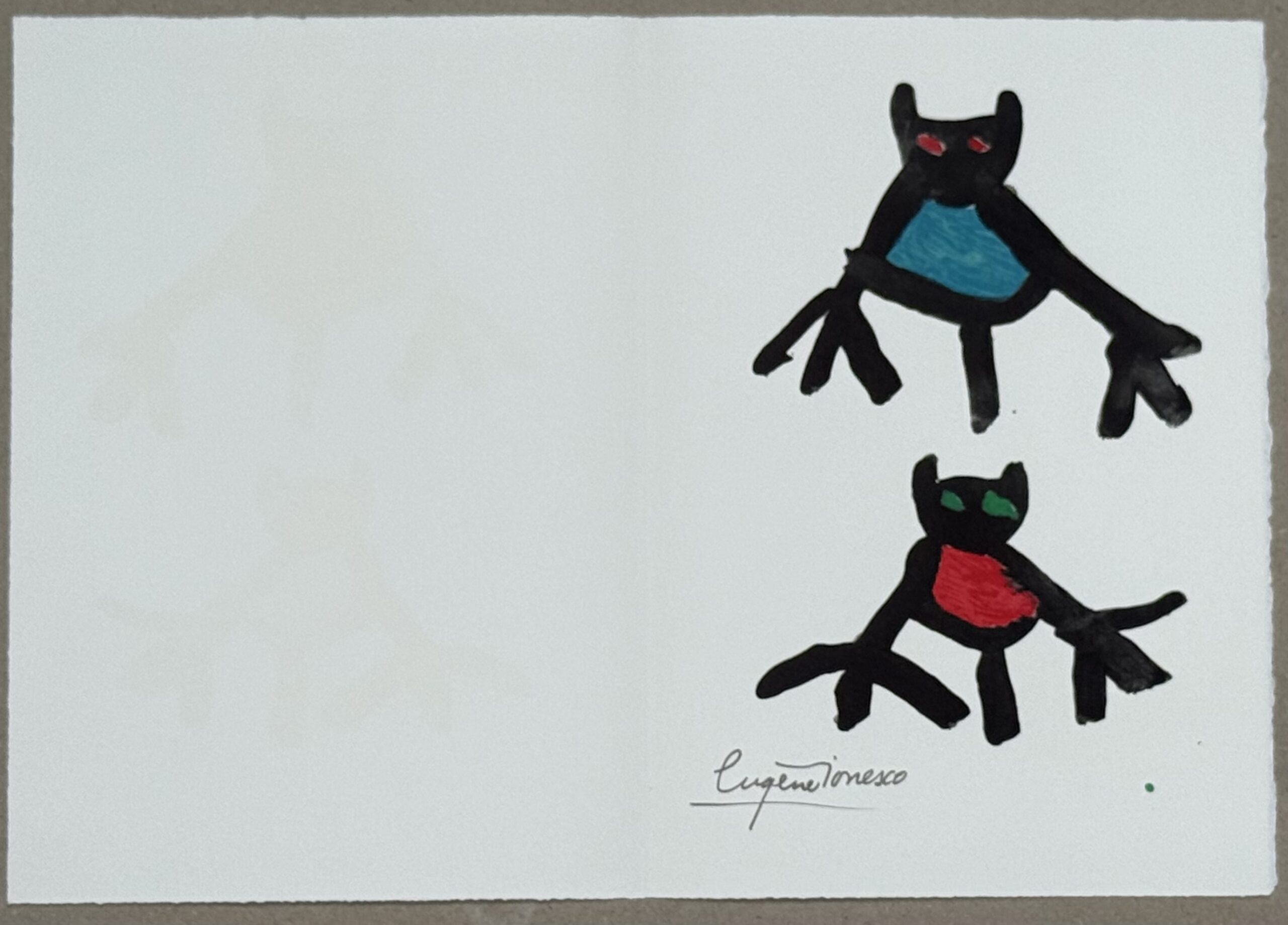 Eugène Ionesco : Neujahrskarte der Galerie im Erker, 1987 - Image 5