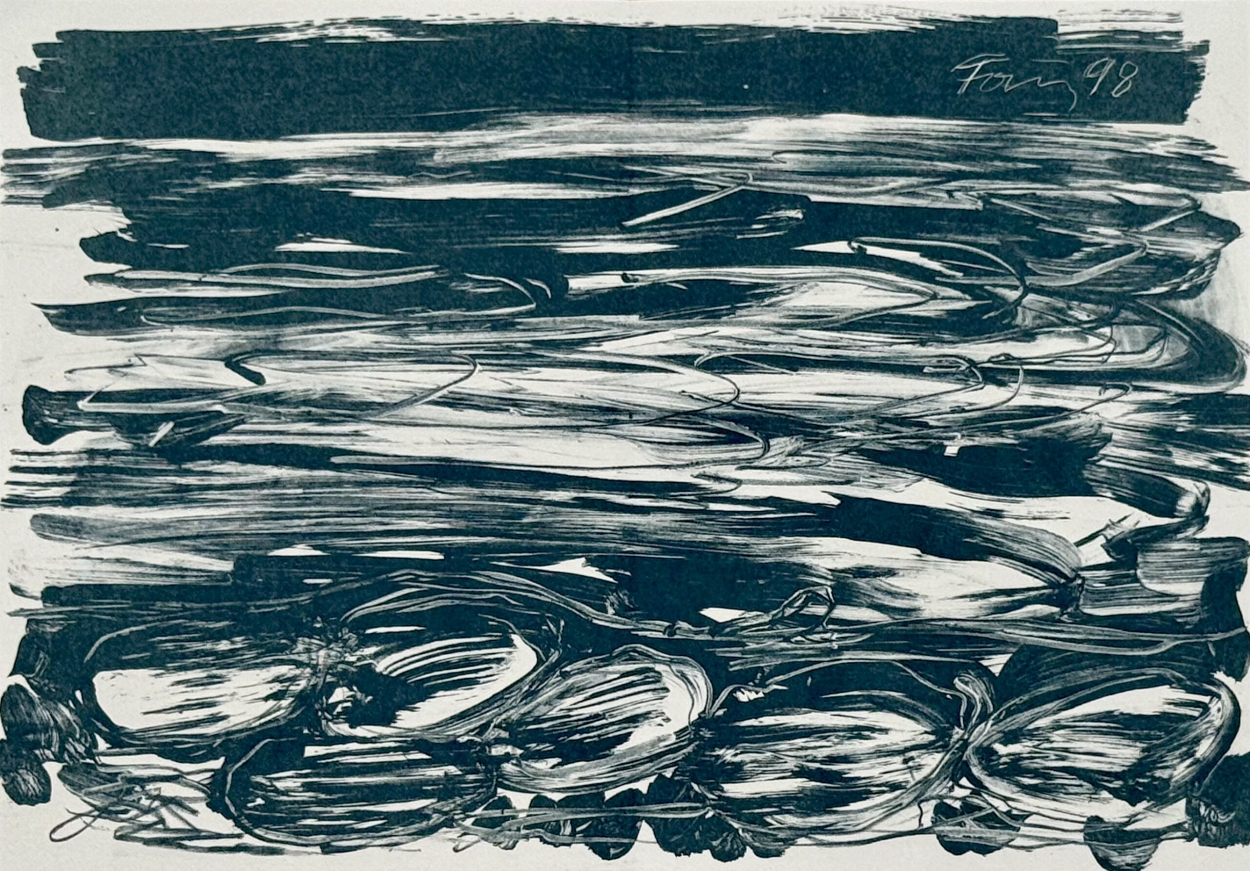 Günther Förg : Neujahrskarte der Erker-Galerie — New Year's card of the Erker-Galerie, 1998