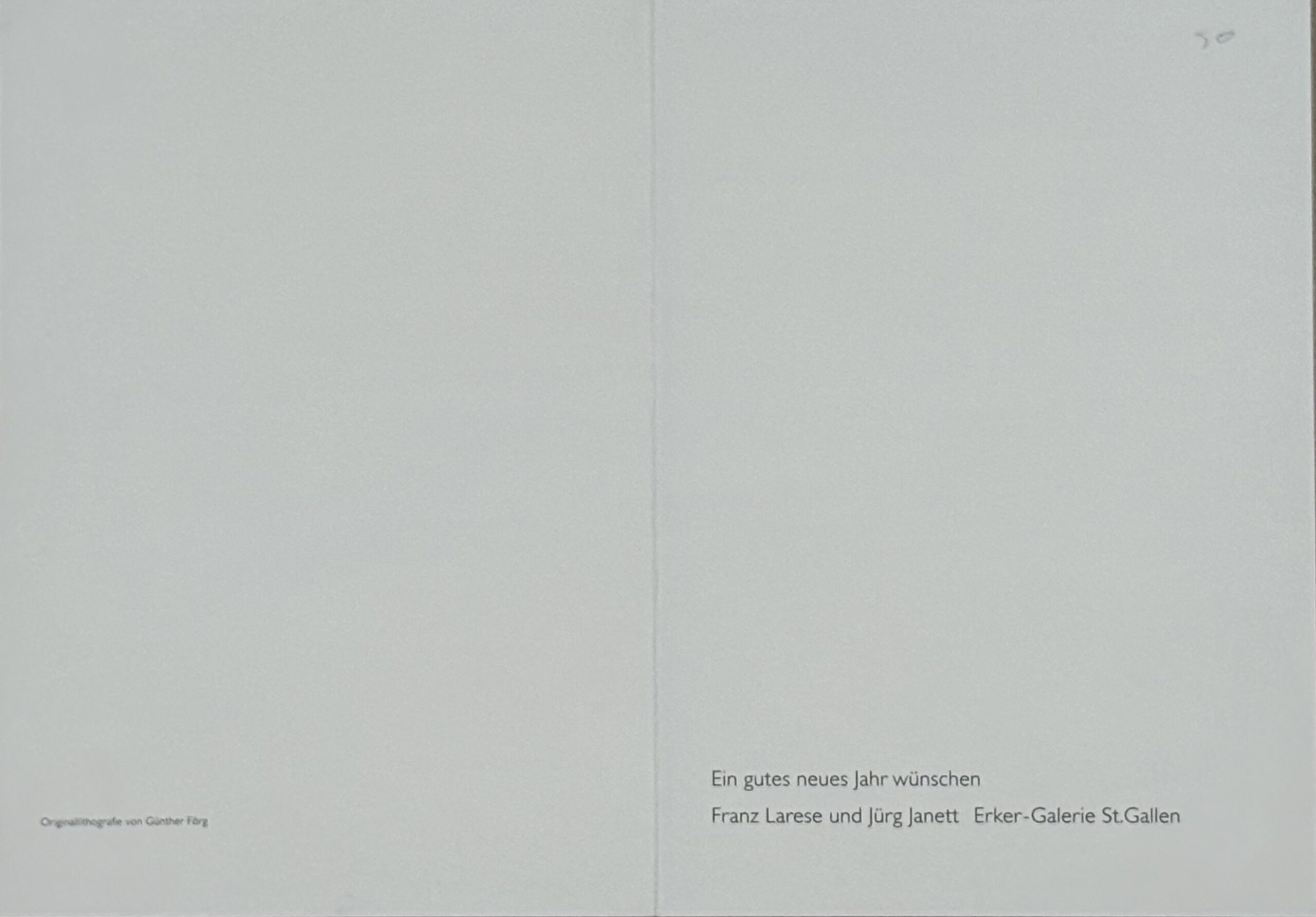 Günther Förg : Neujahrskarte der Erker-Galerie — New Year's card of the Erker-Galerie, 1998 - Image 4