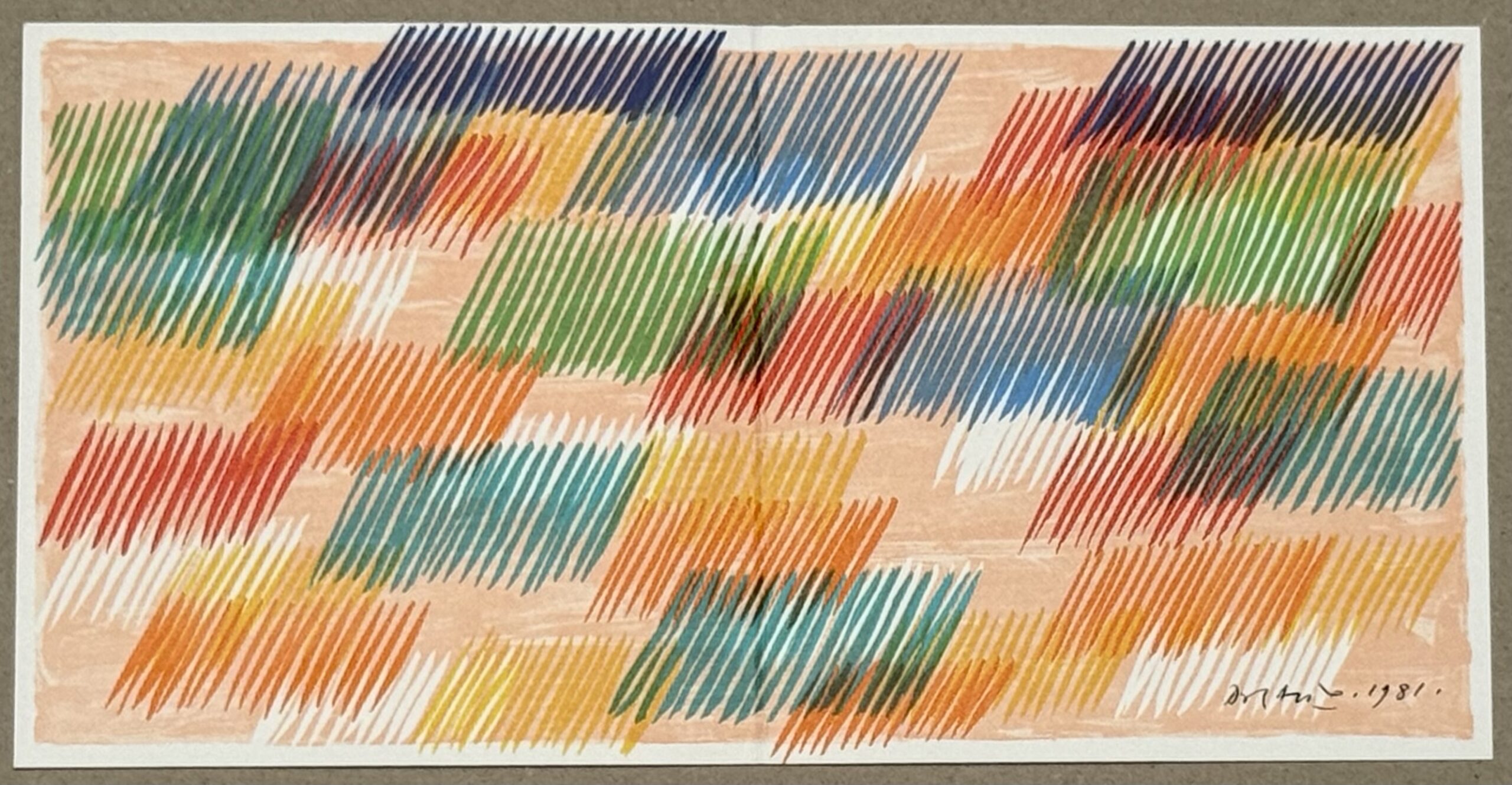 Piero Dorazio : Composition — Neujahrsblatt (New Year's card), Erker-Galerie, St. Gallen, 1981 - Image 3