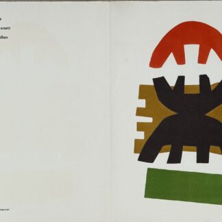 Giuseppe Capogrossi : Neujahrskarte der Erker-Galerie, 1971 - Hand-signed