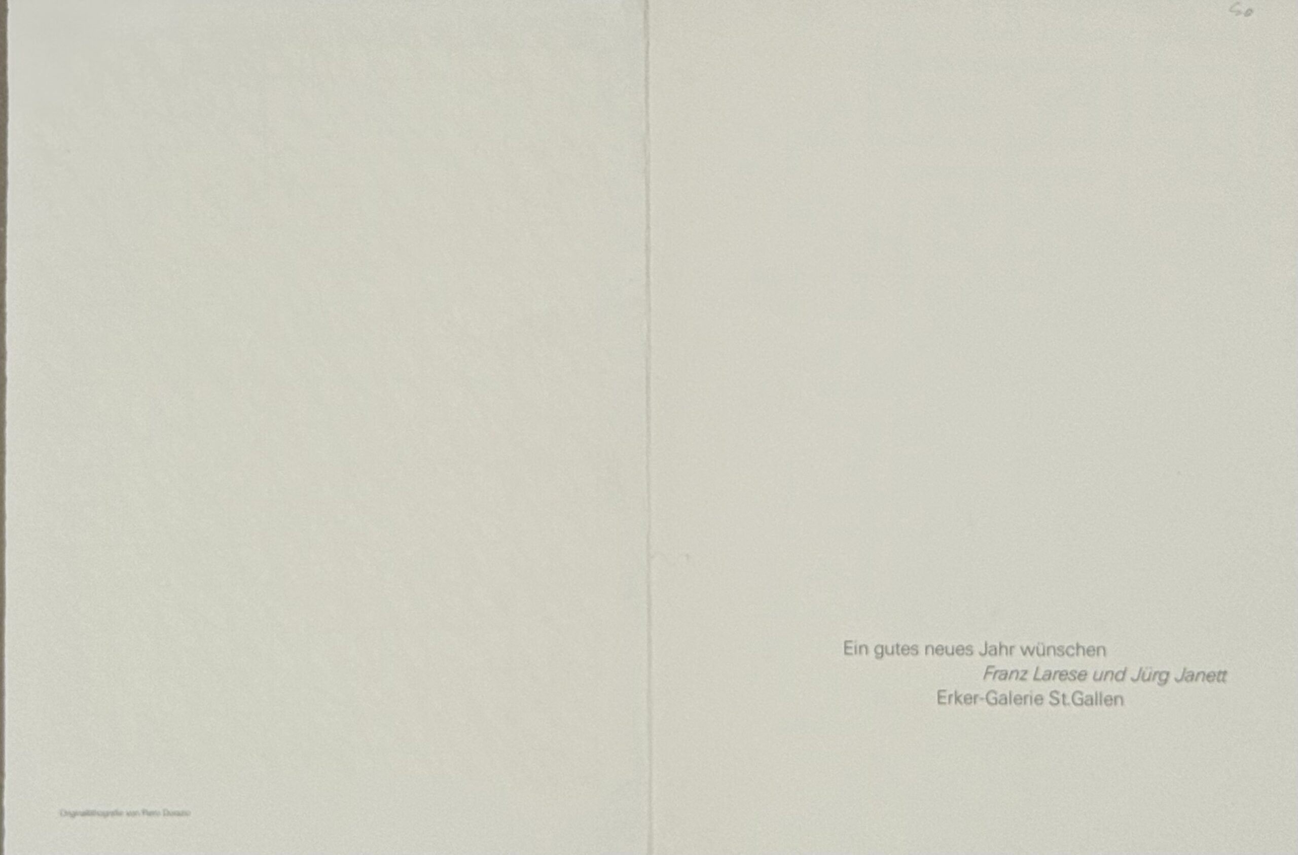Piero Dorazio : Neujahrskarte der Galerie im Erker, 1990 (Hand-signed) - Image 4