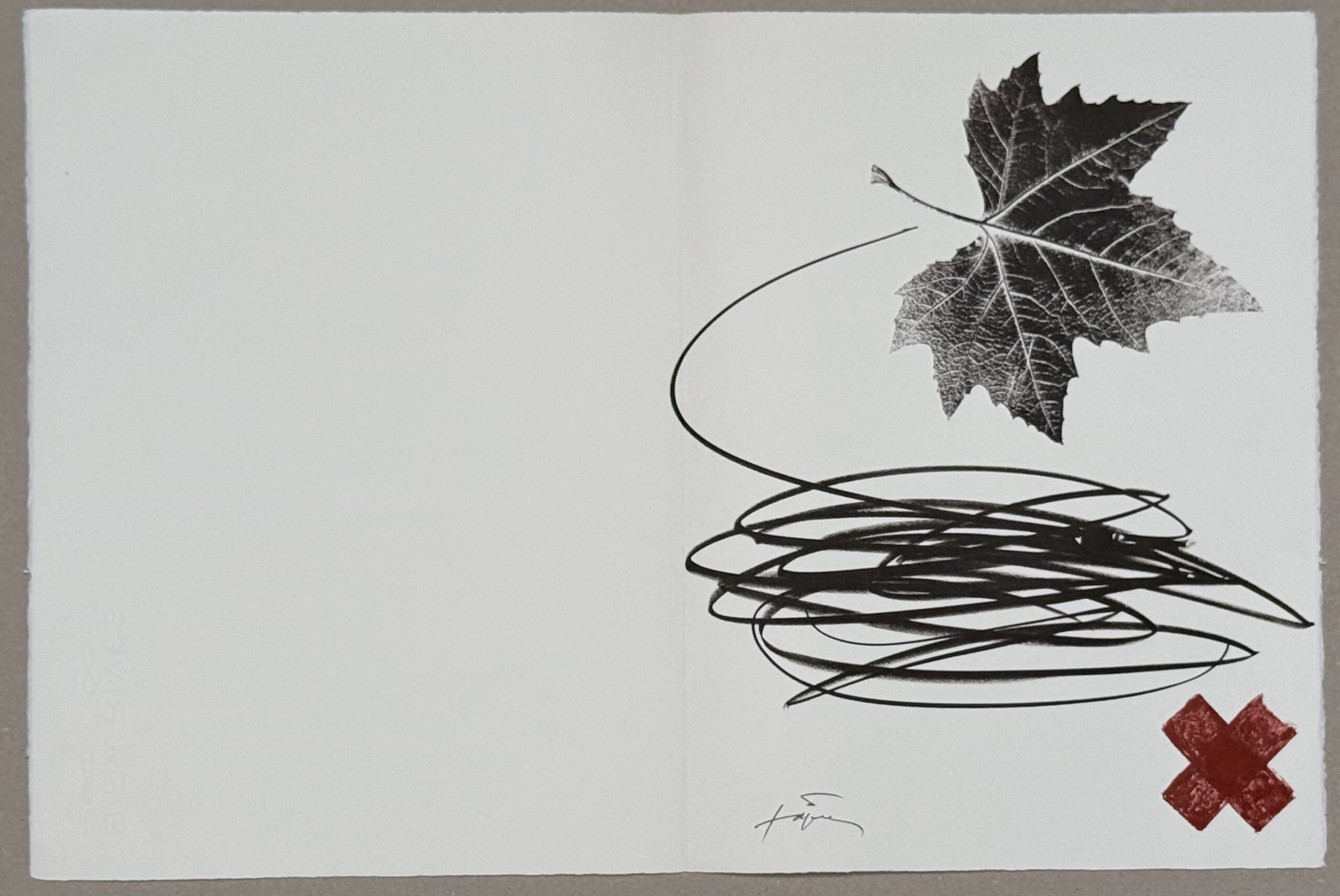 Antoni Tapies : Neujahrskarte der Erker-Galerie, 1975 - Image 3