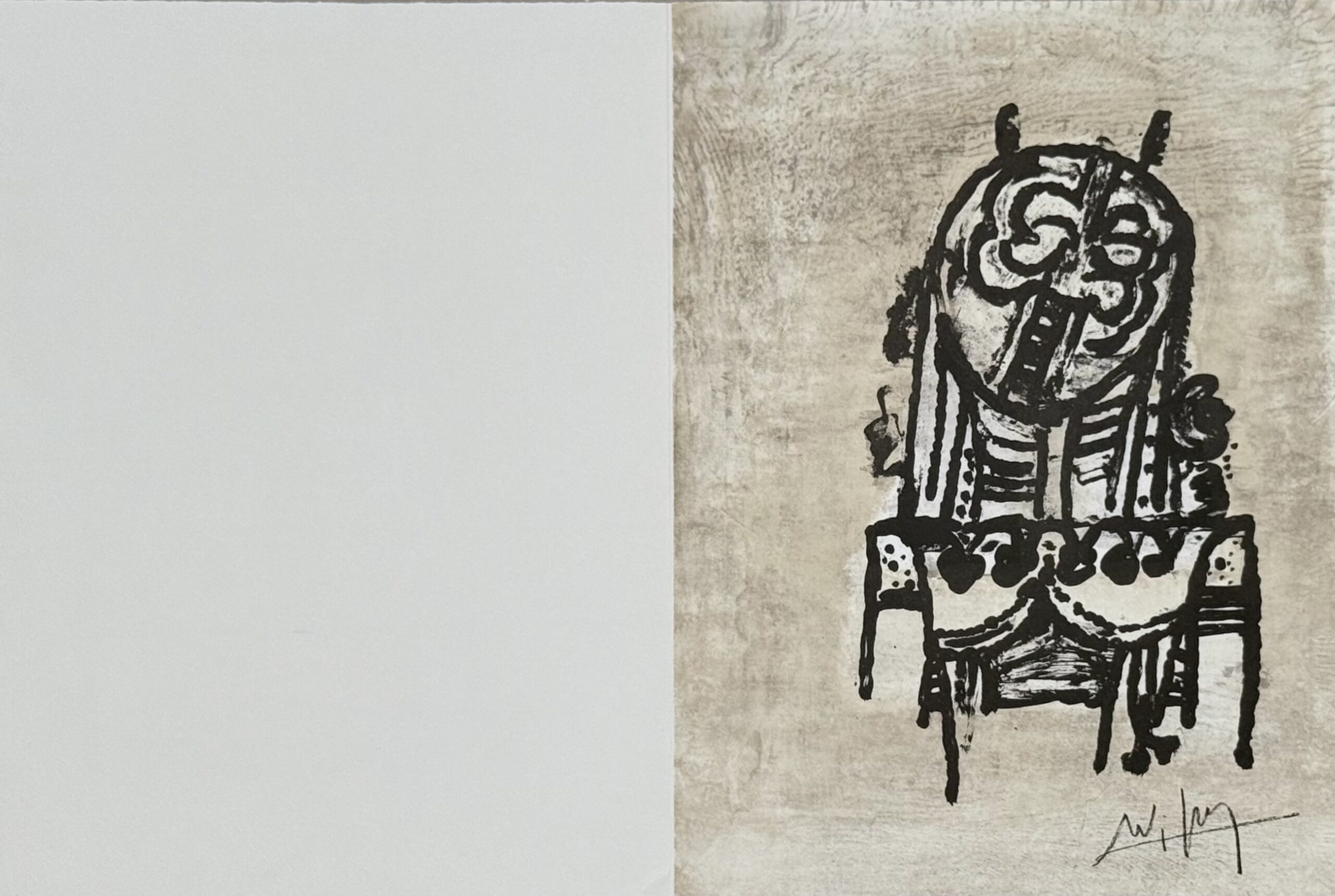Wifredo Lam : Neujahrskarte der Erker-Galerie, 1978 - Image 2