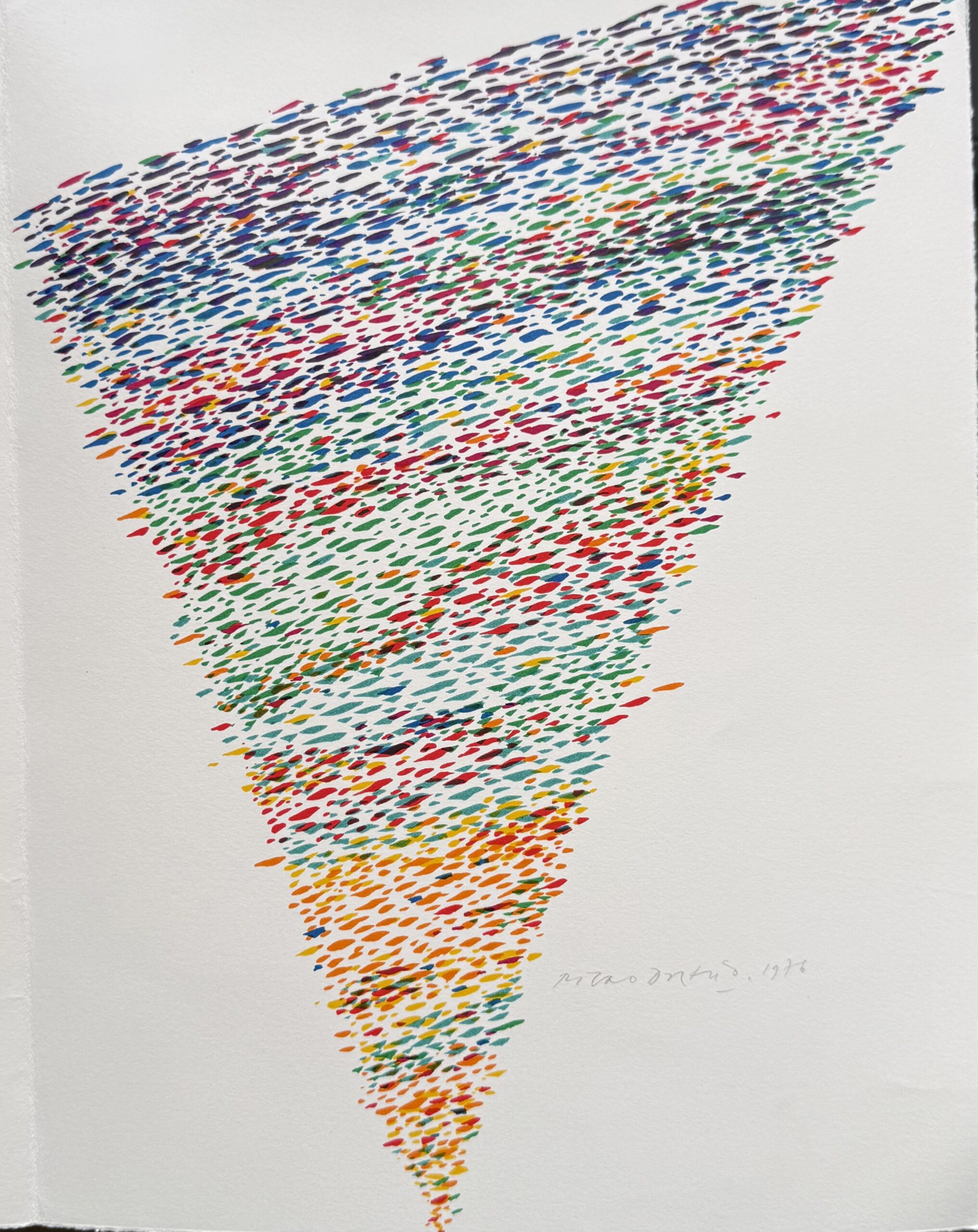 Piero Dorazio : Pfeilspitze der Ada, 1976 (Hand-signed)